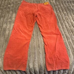 Vintage 1980s Polo Ralph Lauren Corduroy Pants Red Orange Womens Size 36 / 30